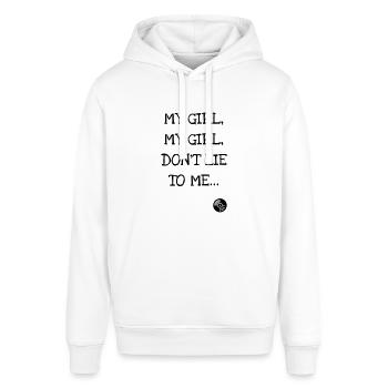 Mein Mädchen, mein Mädchen, lüg mich nicht an ... Nirvana - Stanley/Stella Unisex Hoodie SOUNDER - Weiß - Vorne - Alina (178cm) & Michal (187cm)