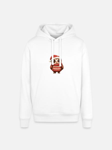 Owl Christmas Comic - Stanley/Stella SOUNDER Unisex Hoodie - white