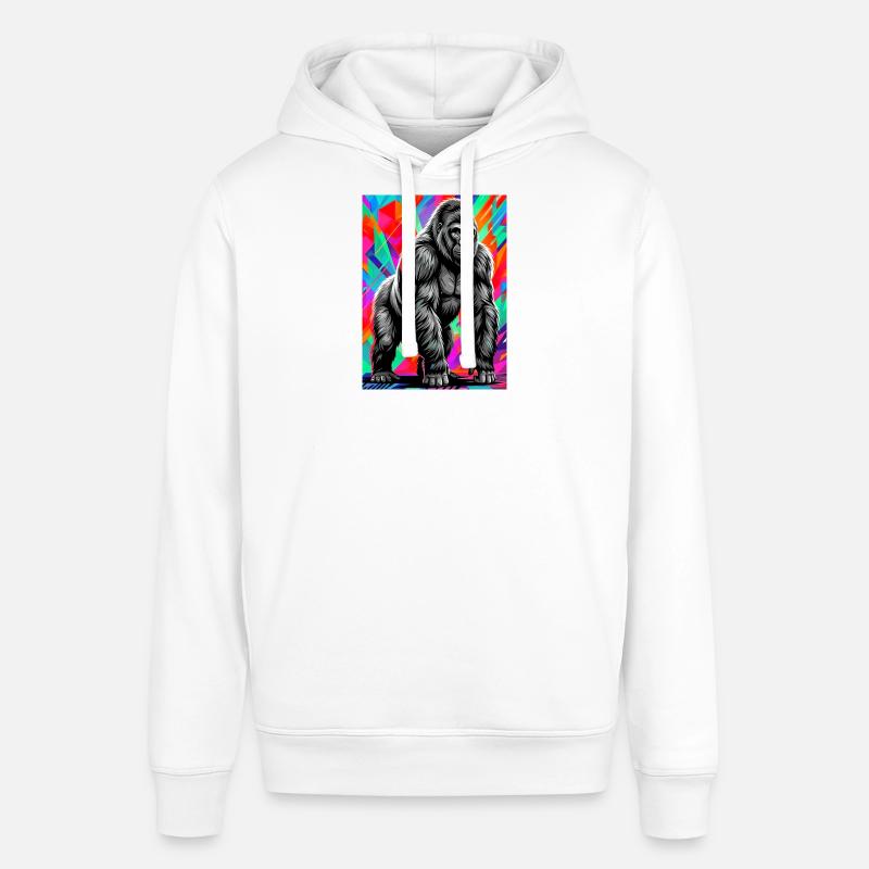 gorille - Sweat à capuche SOUNDER Stanley/Stella Unisexe - blanc