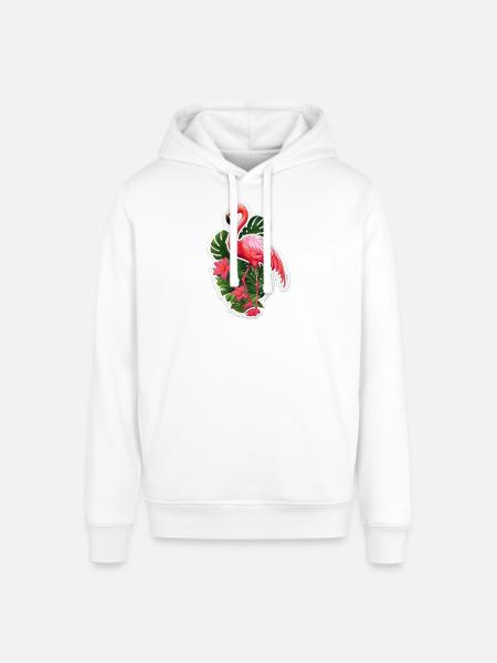 Flamingo - Stanley/Stella SOUNDER Unisex Hoodie - white