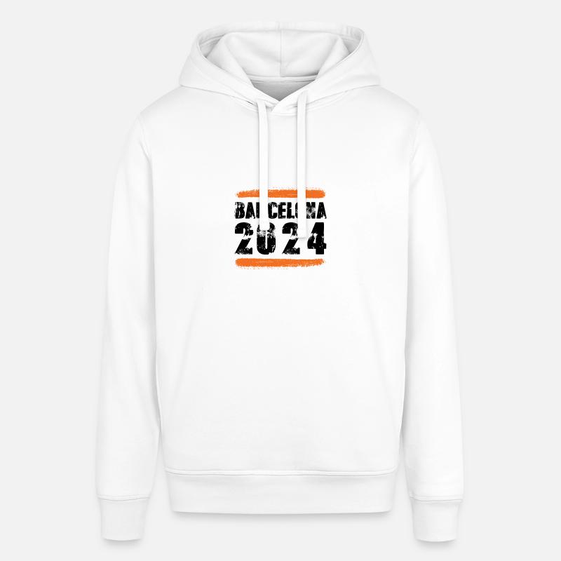 L’équipe de Barcelone 2024 - Sweat à capuche SOUNDER Stanley/Stella Unisexe - blanc