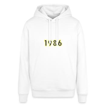 1986 Année Anniversaire - Sweat à capuche SOUNDER Stanley/Stella Unisexe - blanc - Devant - Alina (178cm) & Michal (187cm)