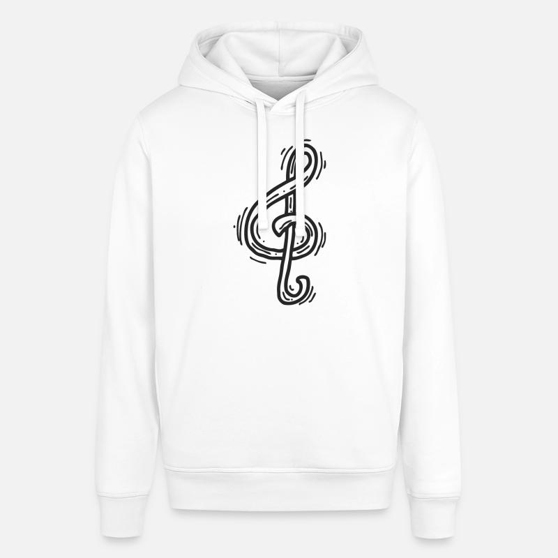Note de musique joyeuse - Sweat à capuche SOUNDER Stanley/Stella Unisexe - blanc