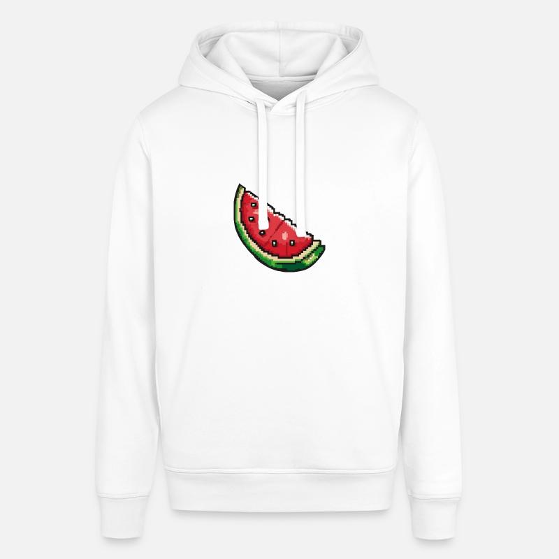 Pastèque Pixel Gamer - Sweat à capuche SOUNDER Stanley/Stella Unisexe - blanc