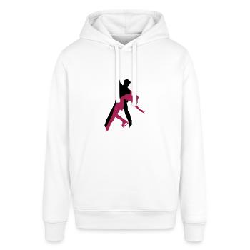 Eiskunstlauf - Stanley/Stella Unisex Hoodie SOUNDER - Weiß - Vorne - Alina (178cm) & Michal (187cm)