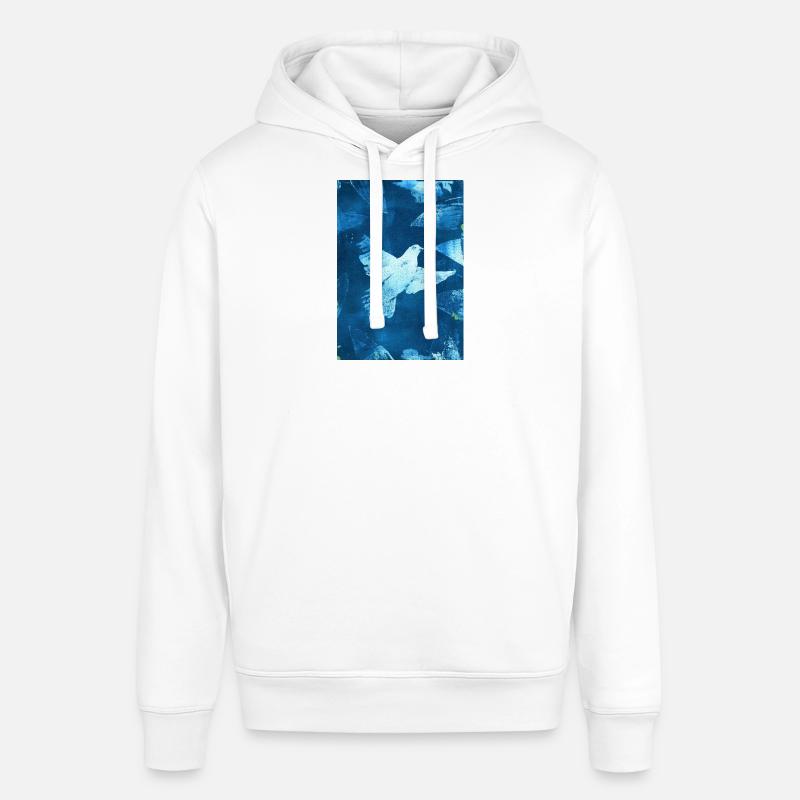 Blue Dove Peace Visual - Sweat à capuche SOUNDER Stanley/Stella Unisexe - blanc