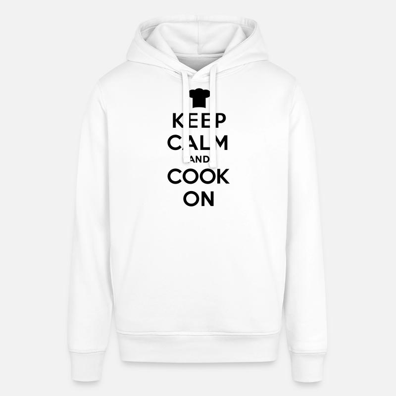 Keep calm and cook on - Sweat à capuche SOUNDER Stanley/Stella Unisexe - blanc