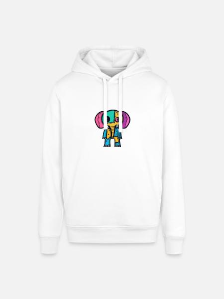 Elephant Halloween Animal - Stanley/Stella SOUNDER Unisex Hoodie - white