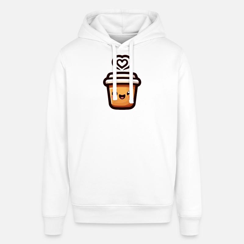 Caffeine Cutie : le joyeux Java - Sweat à capuche SOUNDER Stanley/Stella Unisexe - blanc