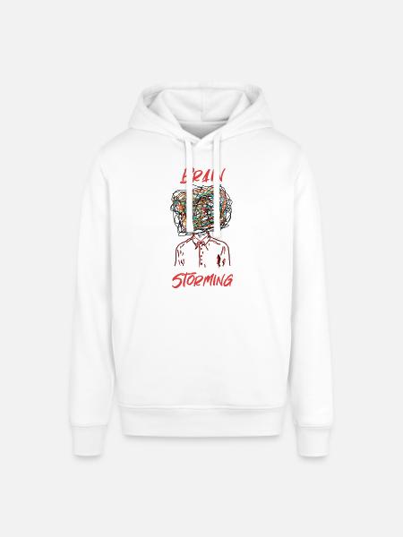 Brainstorming Handgezeichnete Grafiken - Stanley/Stella Unisex Hoodie SOUNDER - Weiß