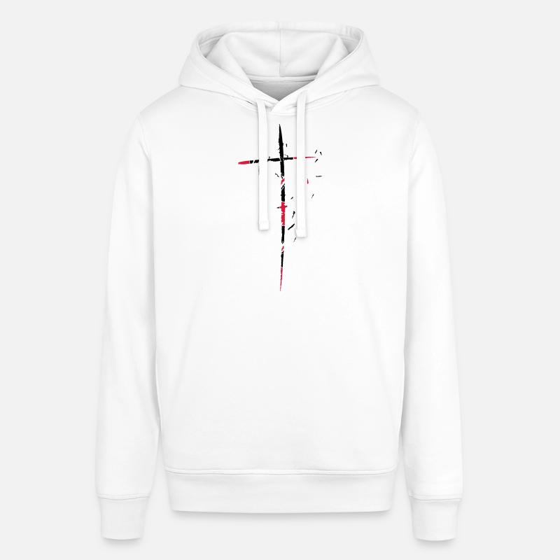 traverser fragmentées déchiqueté petite conception - Sweat à capuche SOUNDER Stanley/Stella Unisexe - blanc