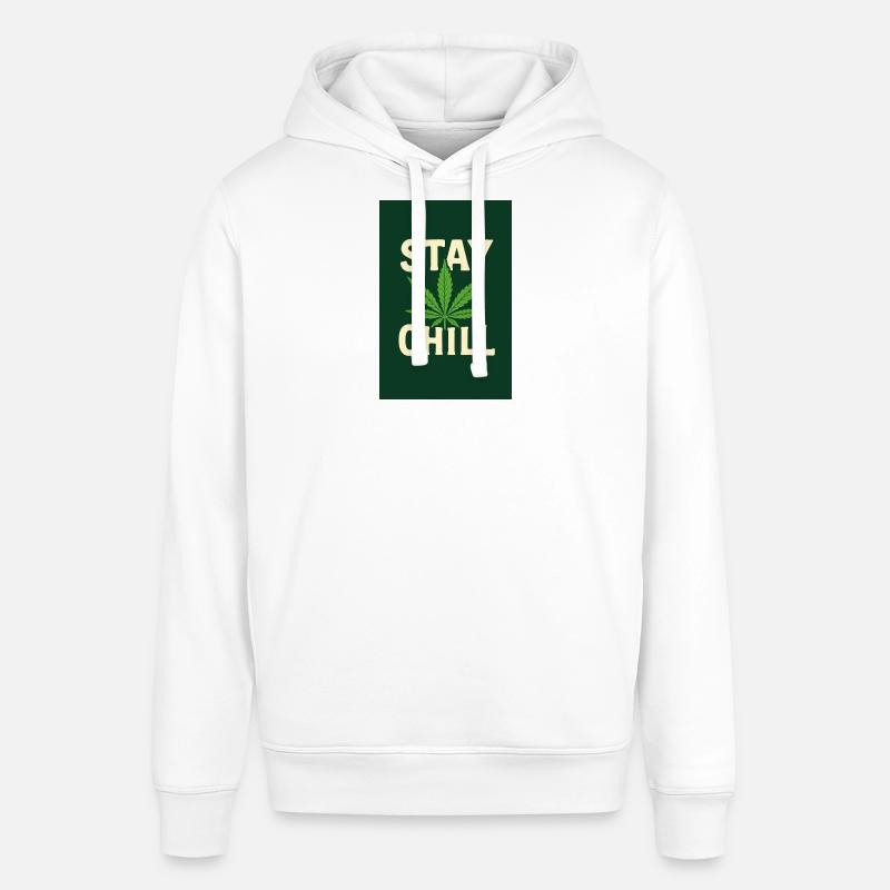 Stay Chill Cannabis Leaf - Stanley/Stella Unisex Hoodie SOUNDER - Weiß
