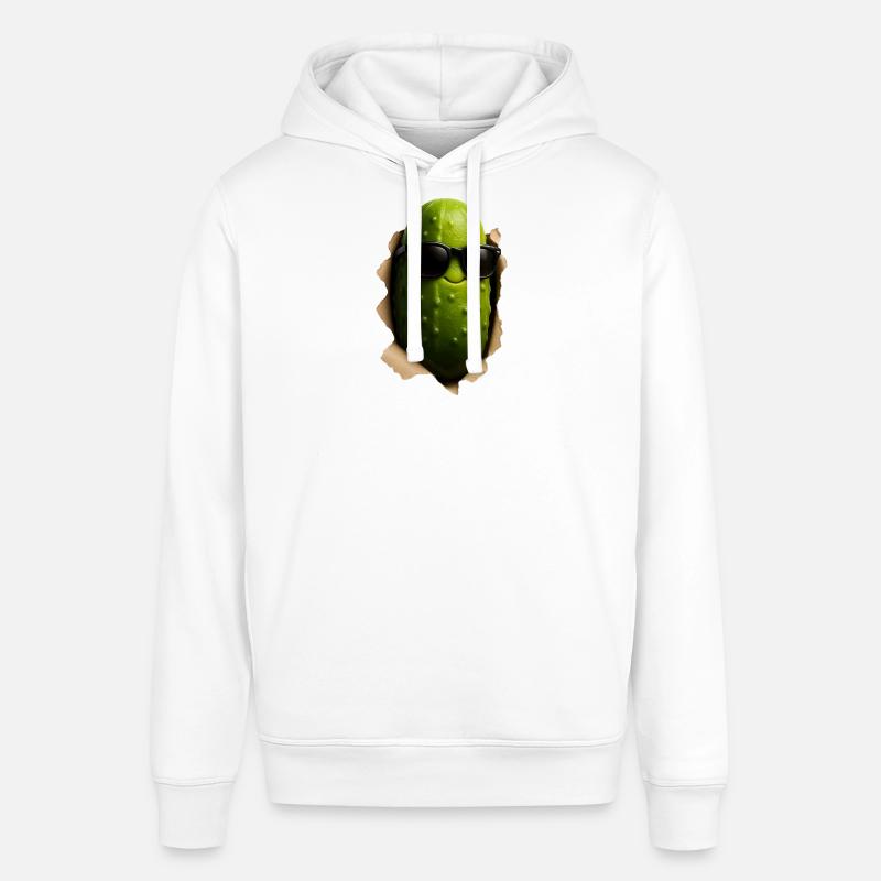 Cornichon au concombre - Sweat à capuche SOUNDER Stanley/Stella Unisexe - blanc