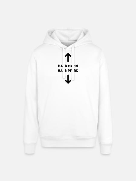 Halb Mann halb Pferd - Stanley/Stella Unisex Hoodie SOUNDER - Weiß