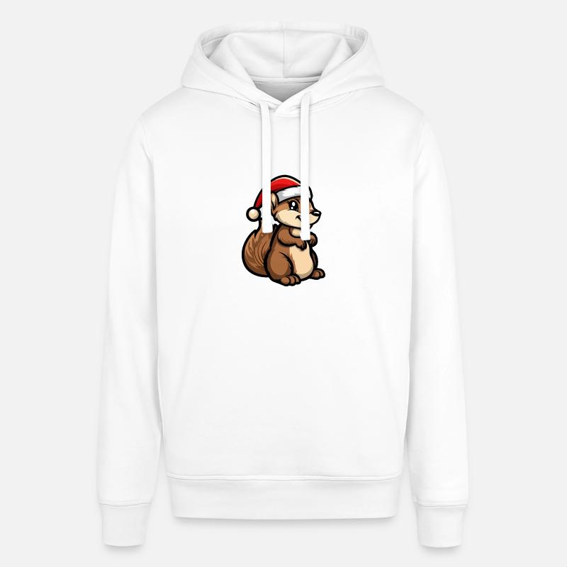 Noël écureuil - Sweat à capuche SOUNDER Stanley/Stella Unisexe - blanc