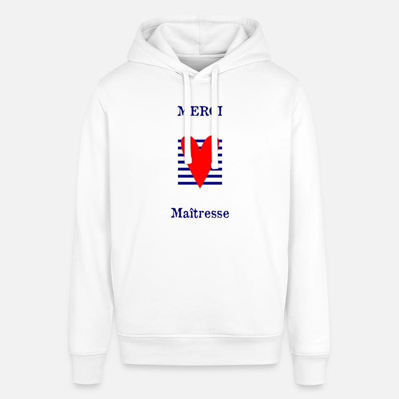 MAÎTRESSE. MERCI. MERCI MAÎTRESSE - Sweat à capuche SOUNDER Stanley/Stella Unisexe - blanc