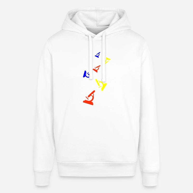 Symbole de l’icône du microscope - Sweat à capuche SOUNDER Stanley/Stella Unisexe - blanc