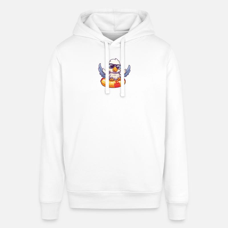 Eagle Bande dessinée Cool - Sweat à capuche SOUNDER Stanley/Stella Unisexe - blanc