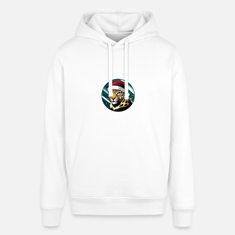 Noël Léopard Noël - Sweat à capuche SOUNDER Stanley/Stella Unisexe - blanc