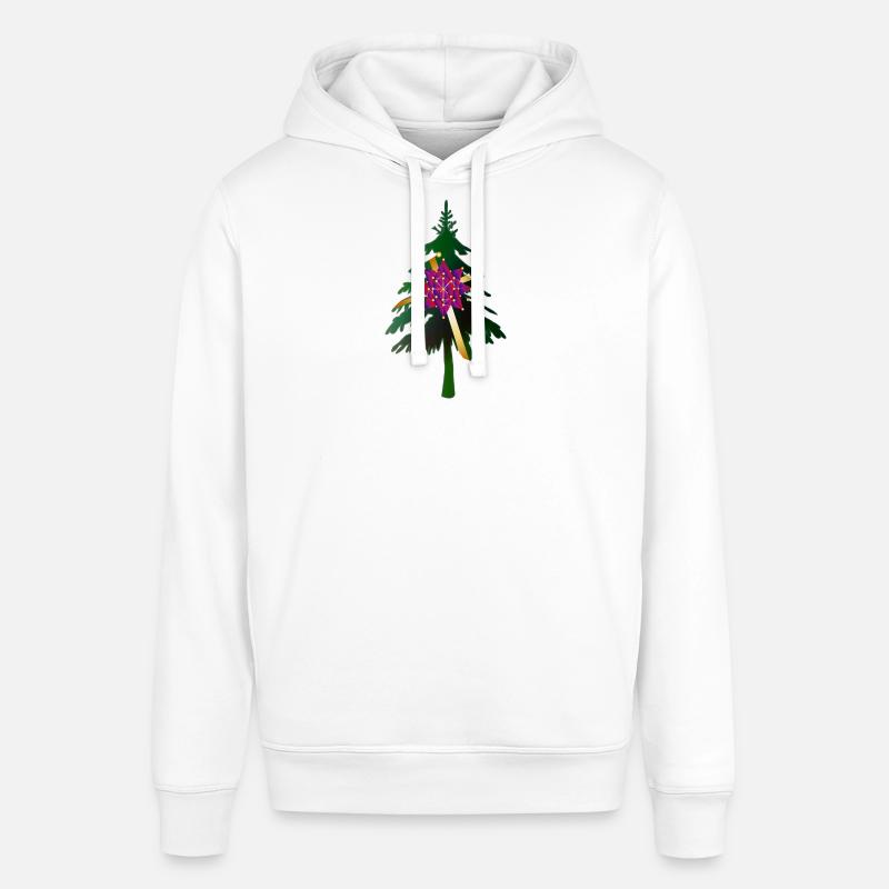 Christbaum oder Weihnachtsbaum & Geschenkschleife - Stanley/Stella Unisex Hoodie SOUNDER - Weiß