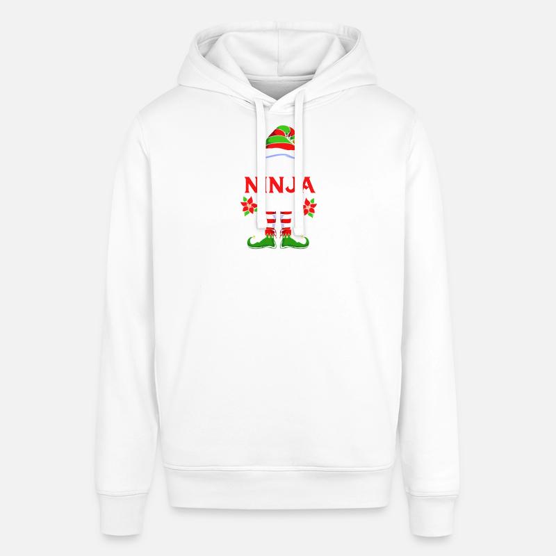 Elfe Elfe Cadeau de Noël Ninja - Sweat à capuche SOUNDER Stanley/Stella Unisexe - blanc