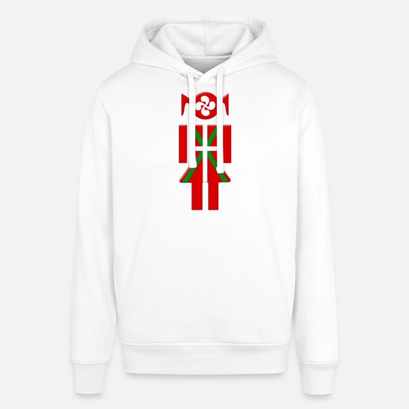 Fille Basque drapeau Euskadi - Sweat à capuche SOUNDER Stanley/Stella Unisexe - blanc