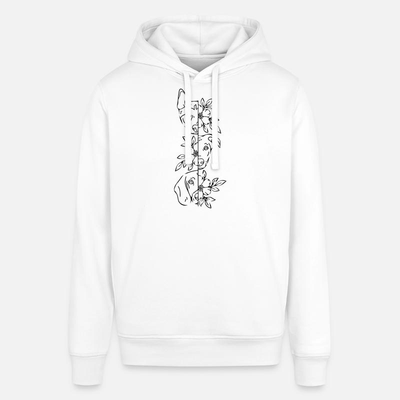 3 fleurs de chiens - Sweat à capuche SOUNDER Stanley/Stella Unisexe - blanc
