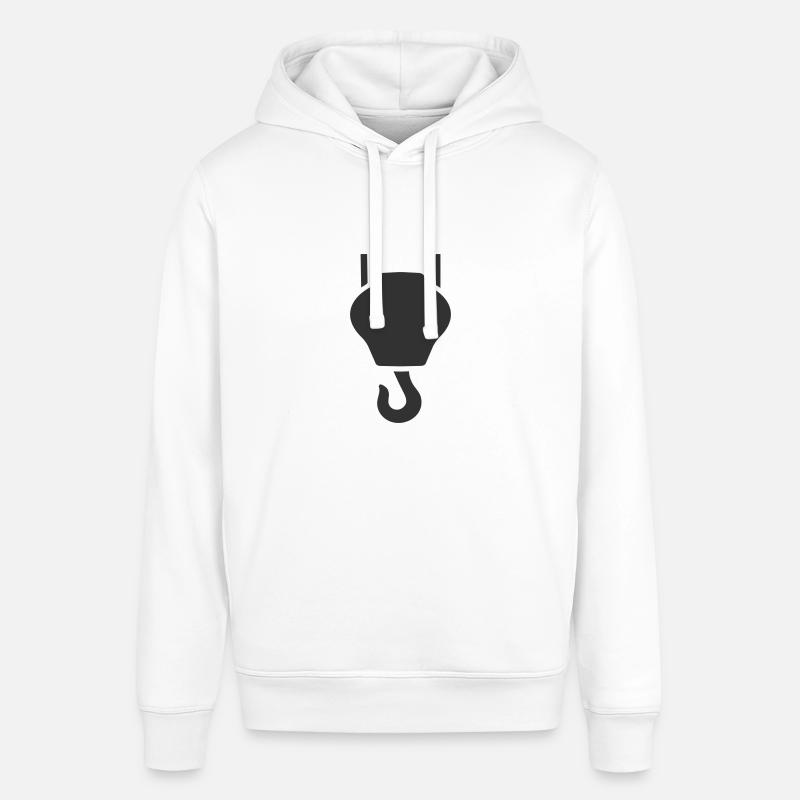 Industriekranhaken Hebehaken oder Hebehaken - Stanley/Stella Unisex Hoodie SOUNDER - Weiß
