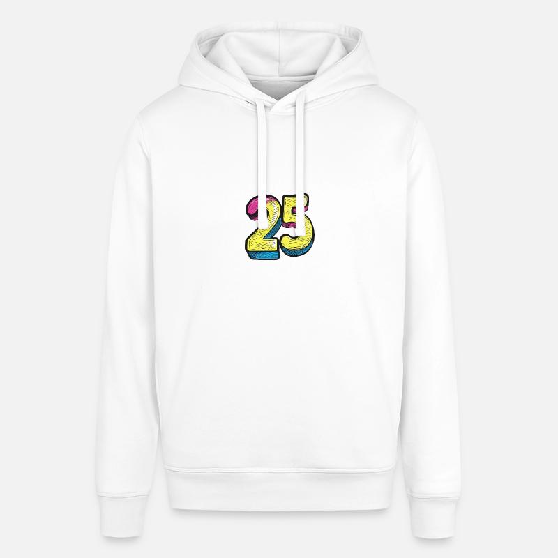 25 Symbole numérique - Sweat à capuche SOUNDER Stanley/Stella Unisexe - blanc