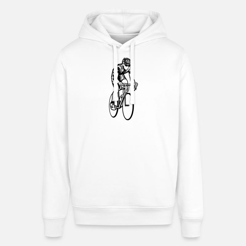 Course / Vélo de course 01_schwarz - Sweat à capuche SOUNDER Stanley/Stella Unisexe - blanc