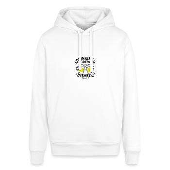 Drinking Crew Bier - Stanley/Stella Unisex Hoodie SOUNDER - Weiß - Vorne - Alina (178cm) & Michal (187cm)