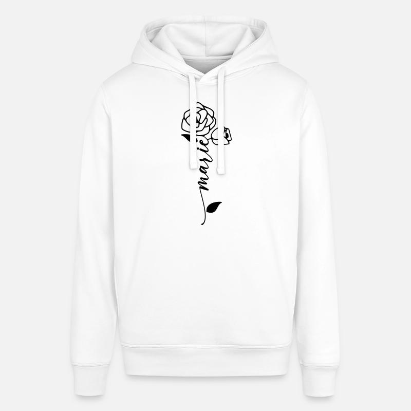 Marie Nom Prénom Nom Fleur - Sweat à capuche SOUNDER Stanley/Stella Unisexe - blanc