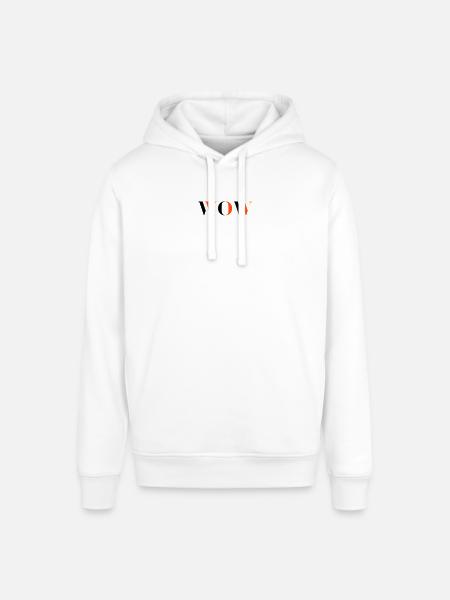 WOW tri-colour - Stanley/Stella SOUNDER Unisex Hoodie - white