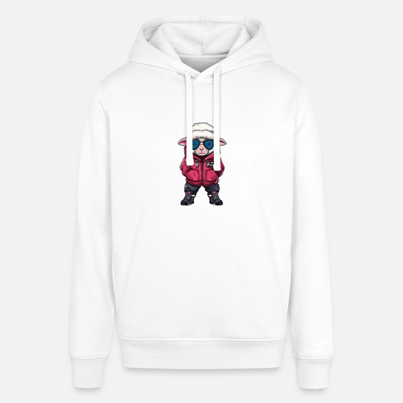 Bande dessinée cool de mouton - Sweat à capuche SOUNDER Stanley/Stella Unisexe - blanc
