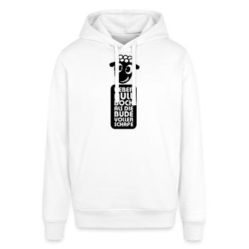 Null Bock - Stanley/Stella Unisex Hoodie SOUNDER - Weiß - Vorne - Alina (178cm) & Michal (187cm)