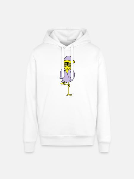 flamingo weihnachtsmann - Stanley/Stella Unisex Hoodie SOUNDER - Weiß