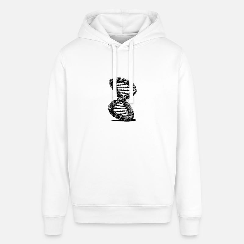 Möbius Loop Chaînes courbes DNA - Sweat à capuche SOUNDER Stanley/Stella Unisexe - blanc