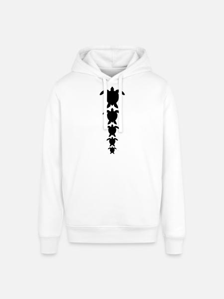 Many water turtles row - Stanley/Stella SOUNDER Unisex Hoodie - white
