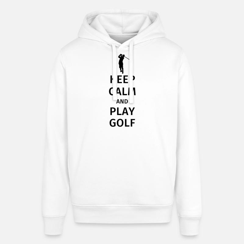 Keep Calm and Play Golf - Sweat à capuche SOUNDER Stanley/Stella Unisexe - blanc