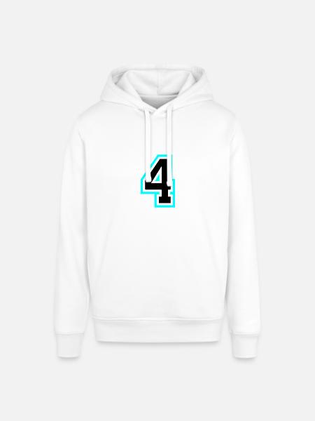 4 Symbole numérique - Sweat à capuche SOUNDER Stanley/Stella Unisexe - blanc