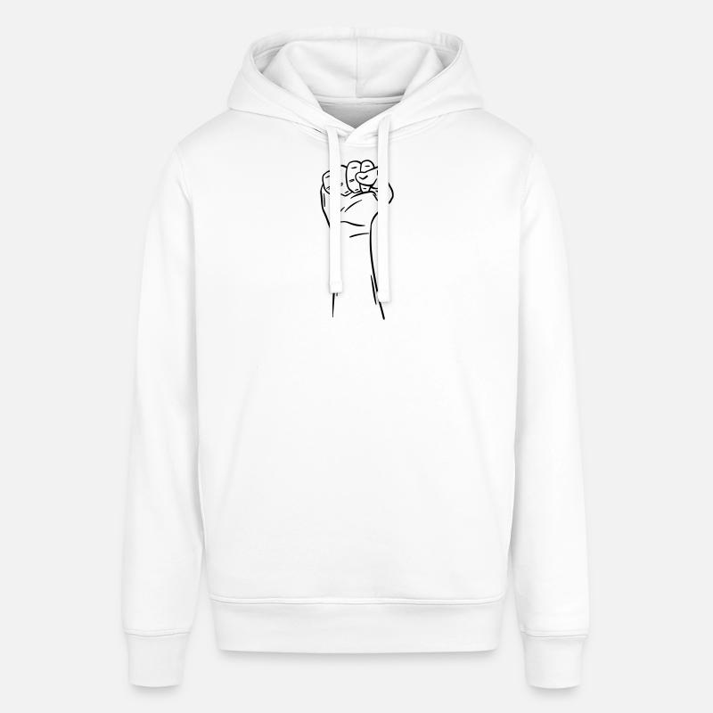 Hand Faust 2 / Faust / Kampf / Protest - Stanley/Stella Unisex Hoodie SOUNDER - Weiß