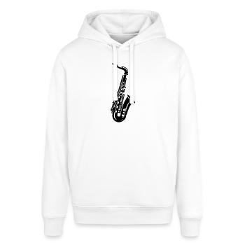saxophone - Sweat à capuche SOUNDER Stanley/Stella Unisexe - blanc - Devant - Alina (178cm) & Michal (187cm)