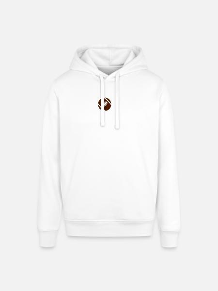 rugby ball - Stanley/Stella SOUNDER Unisex Hoodie - white