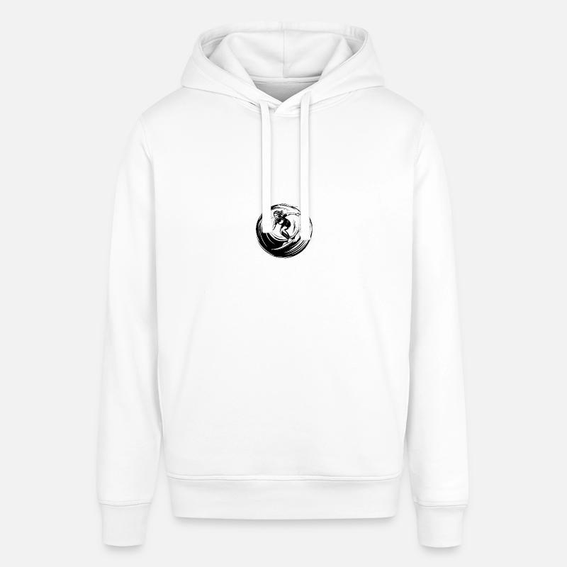 Silhouette de surfeur Surf - Sweat à capuche SOUNDER Stanley/Stella Unisexe - blanc