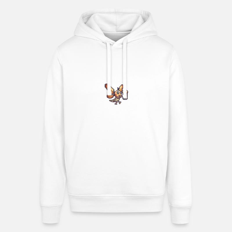 Libellule bière pixel - Sweat à capuche SOUNDER Stanley/Stella Unisexe - blanc