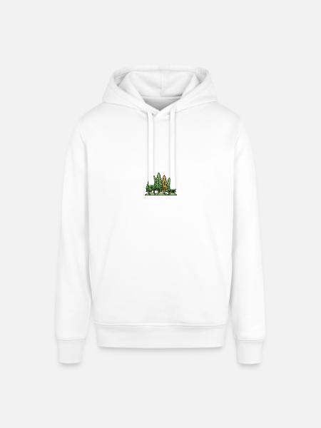 Forest Landscape Trees Nature - Stanley/Stella SOUNDER Unisex Hoodie - white