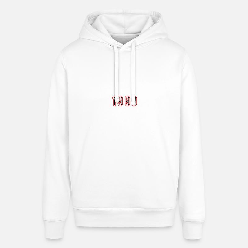 1990 Year Number - Stanley/Stella SOUNDER Unisex Hoodie - white