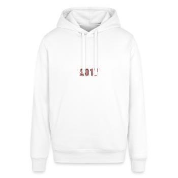 2017 Jahr Zahl - Stanley/Stella Unisex Hoodie SOUNDER - Weiß - Vorne - Alina (178cm) & Michal (187cm)