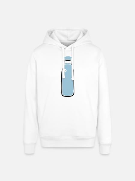 milk bottle - Stanley/Stella SOUNDER Unisex Hoodie - white