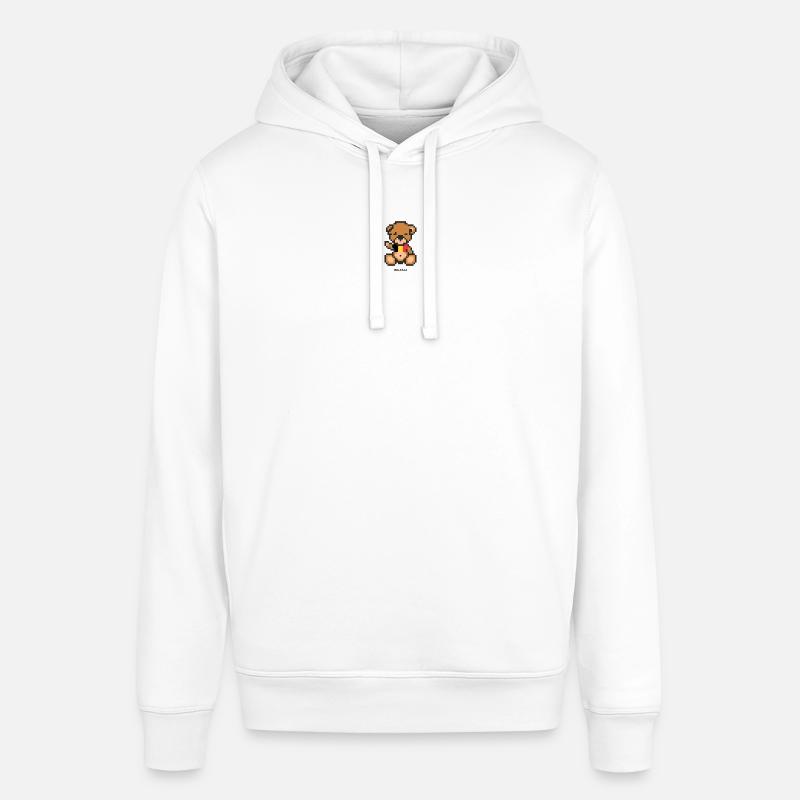 Pixel MiniBear Belgium - Sweat à capuche SOUNDER Stanley/Stella Unisexe - blanc